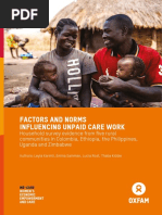 Factors and Norms Influencing Unpaid Care Work