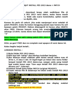 Cara Install Pes 2013 Demo
