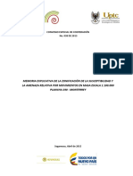 Memoria Zonificación de Susceptibilidad y La Amenaza Movimientos en Masa Plancha 230 - Monterrey