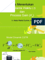 Tips Menentukan Konstanta Waktu Dan KP