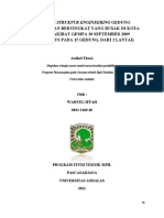 Forensik Struktur Engineering Gedung Pemerintahan Bertingkat Yang Rusak Di Kota Padang Akibat Gempa 30 September 2009 PDF