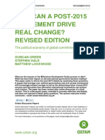 How Can A Post-2015 Agreement Drive Real Change? Revised Edition: The Political Economy of Global Commitments