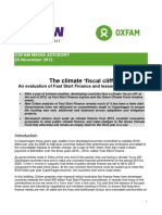 The Climate 'Fiscal Cliff': An Evaluation of Fast Start Finance and Lessons For The Future