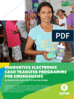 Innovative Electronic Cash Transfer Programme For Emergencies: An Oxfam-Visa Case Study in The Philippines