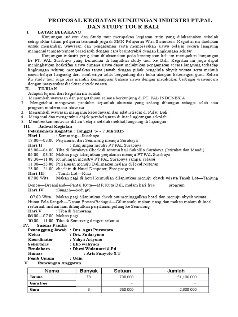 PROPOSAL KEGIATAN KUNJUNGAN INDUSTRI PT.docx