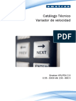 Emotron FDU-VFX2-0 Technical Catalogue 01-4948-04 ES PDF