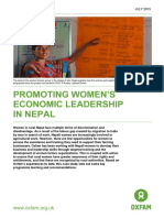 Promoting Women's Economic Leadership in Nepal