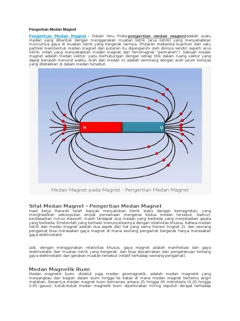 Pengertian Medan Magnet