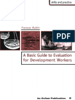 A Basic Guide To Evaluation For Development Workers