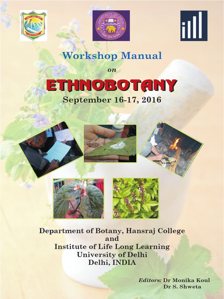 Ethnobotany Manual 14th September 2016 Ethnobotany Traditional