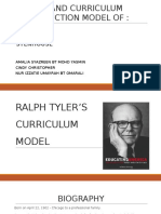 Ralph Tyler's Curriculum Model