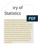 History of Statistics.docx