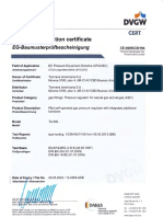 EC type examination certificate for Tormene gas pressure regulator