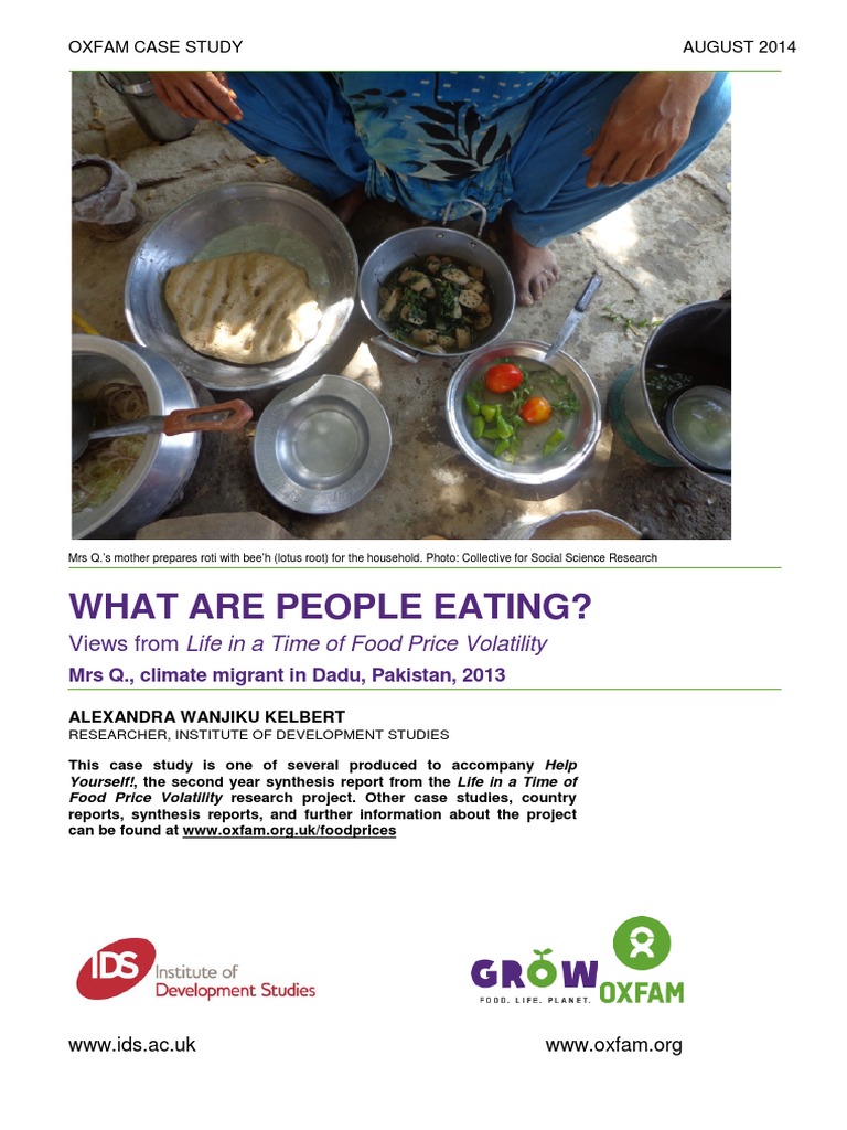 Food Prices and How People Are Eating: Views From 'Life in A Time of ...