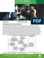 Policy Influence in Vietnam: Evaluation of Participatory Poverty Monitoring