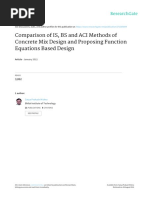 Comparison of Is BS and ACI Methods of C