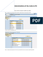 Automatic Determination of Tax Code in PO