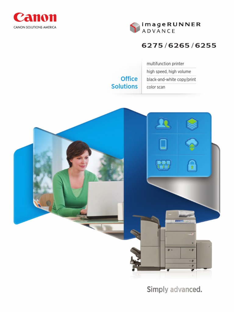 Imagerunner Advance 6275 6265 6255 Brochure | Formato de Documento