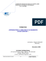 Analyse Et Diagnostic Du Bati Existant OUMAZIZ Rabah PATHOBAT International Formation CTC Centre Pa Tho