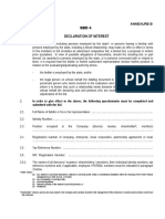 Scm-Bid Documents SBD 4 Declaration of Interest