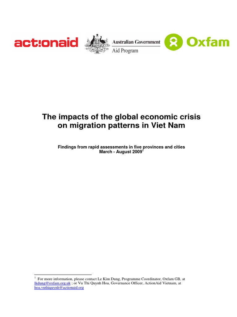 Economic Crisis Effects on Vietnam Migration | PDF | Migrant Worker ...