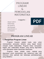 Program Linear Dan Pemodelan Matematika