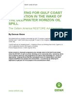 Advocating For Gulf Coast Restoration in The Wake of The Deepwater Horizon Oil Spill: The Oxfam America RESTORE Act Campaign