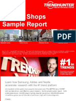 Trend Hunter Sample Custom Report Pop Up Shops