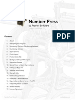 Number Press Manual