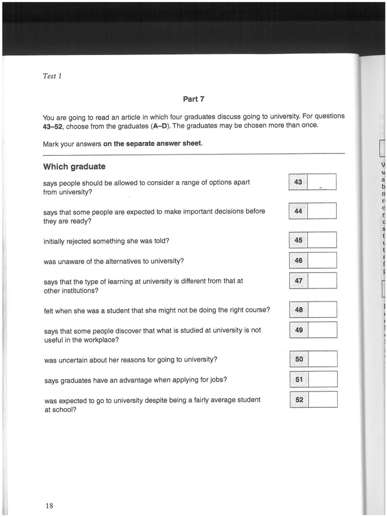 FCE Reading PDF | PDF