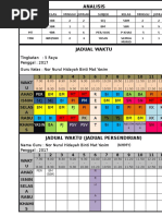 Jadual Waktu 2017 Template