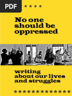 No-one Should Be Oppressed
