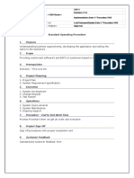 Standard Operating Procedure Template - Single Page