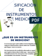 Clasificación de Instrumentos de Medición