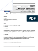 NPT 028-11 - Manipulacao Armazenamento Comercializacao e Utilizacao de GLP PDF