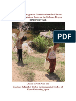 Drought-Management Considerations For Climate-Change Adaptation: Focus On The Mekong Region: Viet Nam, Ninh Thuan Province