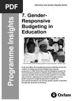 Gender-Responsive Budgeting in Education