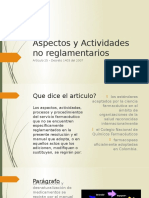 Aspectos y Actividades No Reglamentarios Decreto 1403 Del 2007