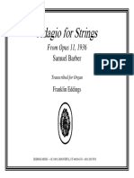 AdagioForStrings, Op11-SamuelBarber Original Score PDF