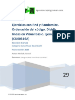 CU00316A Ejercicios Ejemplos Numeros Aleatorios Visual Basic RND Randomize PDF