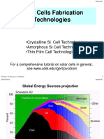 Solar Cells Manufacturing