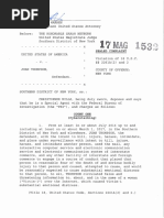 United States Vs Juan Thompson Criminal Complaint - Jewish Bomb Threats