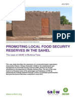Promoting Local Food Security Reserves in The Sahel: The Case of AAAE in Burkina Faso