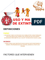 Uso y Ma Nejo de Extintores