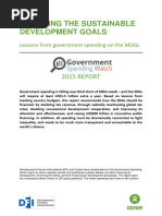 Financing The Sustainable Development Goals: Lessons From Government Spending On The MDGs