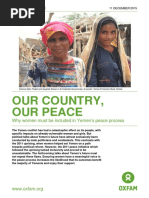 Our Country, Our Peace: Why Women Must Be Included in Yemen's Peace Process