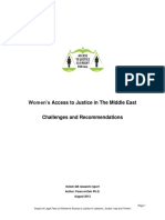 Women’s Access to Justice in The Middle East: Challenges and recommendations