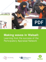 Making Waves in Walsall: Learning From The Success of The Participatory Appraisal Network