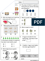 Fractions Problem Solving, Mathematics Skills Online, Interactive Activity Lessons