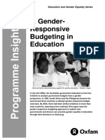 Gender-Responsive Budgeting in Education